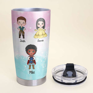 Happiness Is Being A Grandma, Personalized Tumbler, Prince And Princess Grandkids Tumbler 03NAHN050823HA - Tumbler Cup - GoDuckee