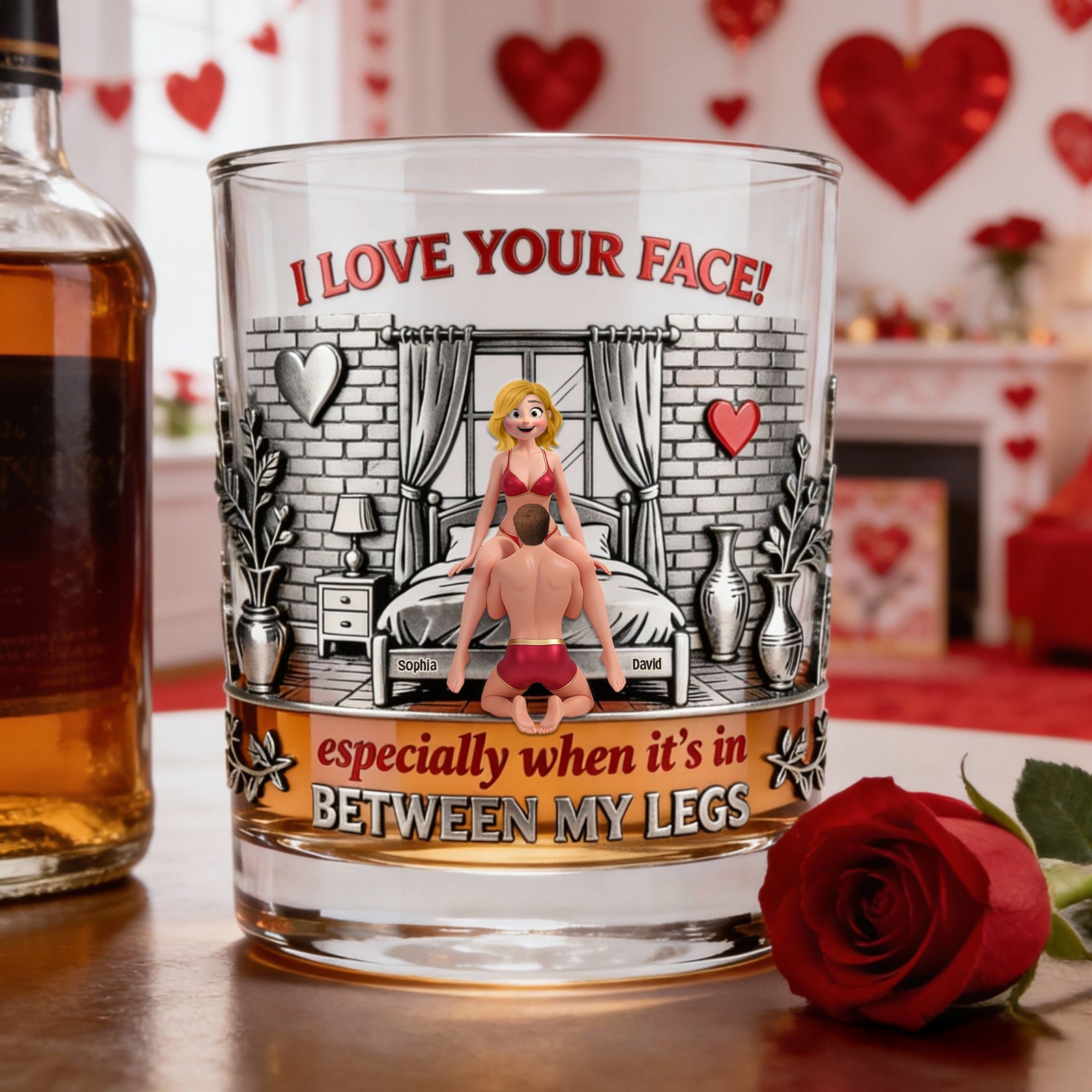 Personalized Funny Valentine Gifts For Him 11oz Round Glass 04ohtn210126 - Glass - GoDuckee