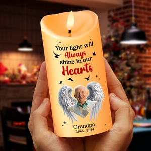 Custom Photo Memorial Gifts For Family Led Candle 04TGPU281024 - Led Candle - GoDuckee