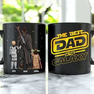 Personalized Gifts For Dad Coffee Mug The Best Dad In The Galaxy 06QHTN190124HHHG Father's Day Gifts - Coffee Mugs - GoDuckee