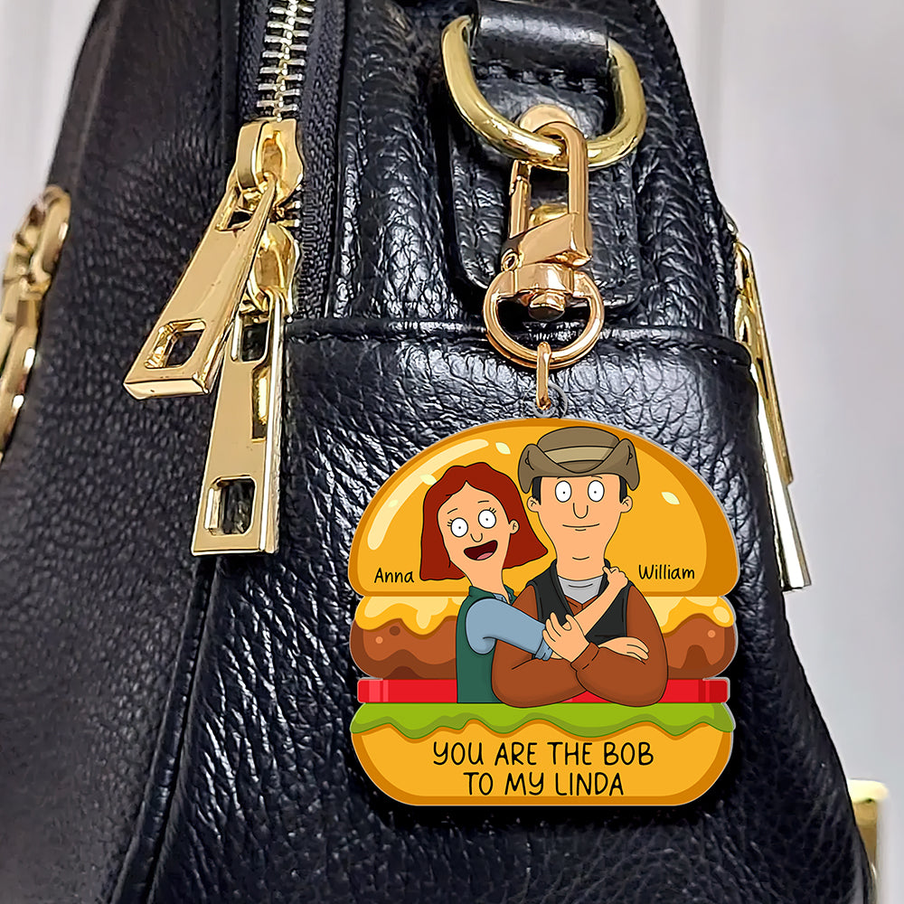 Personalized Gifts For Couple Keychain Hugging Couple 05NAQN060225HG - Keychains - GoDuckee