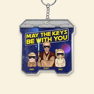May The Keys Be With You 01DNQN300523TM Personalized Family Keychain - Keychains - GoDuckee