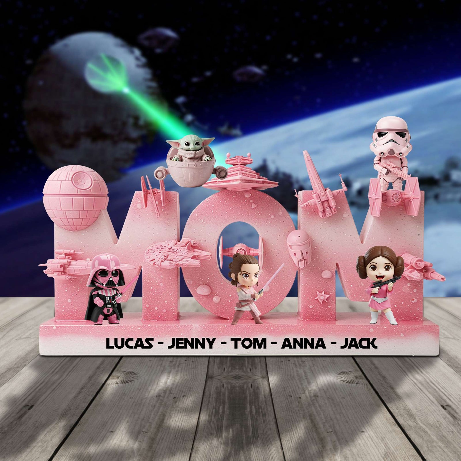 Mom In The Galaxy Acrylic Plaque - Personalized Gifts For Mother 03QHTN210425 - Shaped Plaques - GoDuckee