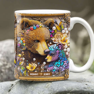 Personalized Gifts For Mom Coffee Mug, Autism Mama Bear 02TGMH240225 - Coffee Mug - GoDuckee