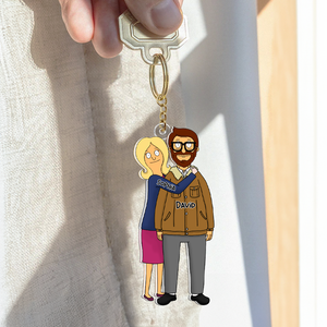 Personalized Gifts For Couple Keychain 03qhhu241224hg - Keychains - GoDuckee