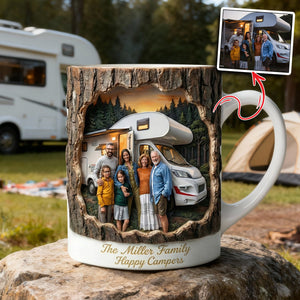 Camping Coffee Mug - Custom Photo Gifts 04hulu311225 - Coffee Mug - GoDuckee