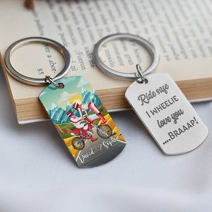 Personalized Gifts For Motocross Lover Keychain 02pgdc050724pa - Keychains - GoDuckee