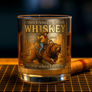 Wild Spirit Round Glass – Personalized Gifts For Cowfolk 02toqn260825 - Whiskey Glass - GoDuckee