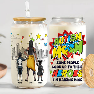 Personalized Gifts For Autism Mom Glass Can 01HUDT210225PA - Glass Can - GoDuckee