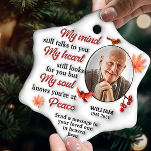 Custom Photo Gifts For Heaven Christmas Ornament 01ACDT191024 - Ornament - GoDuckee