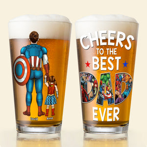 Personalized Gifts For Dad Beer Glass 03qhqn200524pa Father's Day Gift - Drinkware - GoDuckee