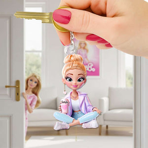 Adorable Doll Acrylic Keychain - Personalized Gifts For Her 04TGLU110625 - Keychains - GoDuckee