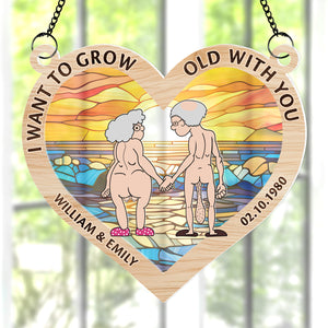 Personalized Gifts For Couple Suncatcher Ornament 02ohqn180624 - Ornament - GoDuckee