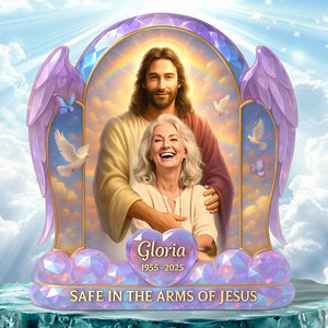 Heaven Memorial Acrylic Plaque Custom Photo Gifts For Heaven 04NADT190525 - Shaped Plaques - GoDuckee