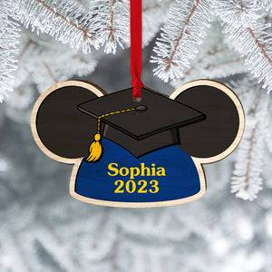 Graduate PW-2LWORM-02QHTN161122 Personalized Wood Ornament - Ornament - GoDuckee