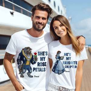 The Enchanted Couple Shirt - Personalized Gifts For Couples 02TGLU060625 - Shirts - GoDuckee
