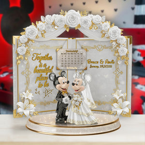 Forever Love Acrylic Plaque - Personalized Gifts For Couple 06OHLU250625 - Shaped Plaques - GoDuckee