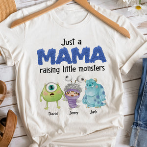Personalized Gifts For Mom Shirt Just A Mama Raising Little Monsters 03qhtn080324 - 2D Shirts - GoDuckee