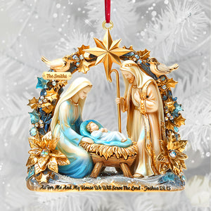 Faithful Nativity Acrylic Ornament - Personalized Gifts For Family 02TGMG031125 - Ornament - GoDuckee
