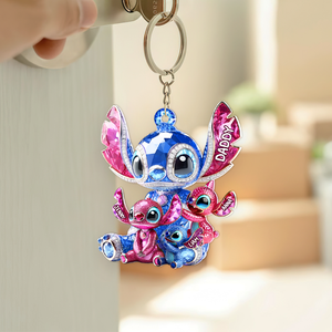 Monster Dad Keychain - Personalized Gifts For Dad 03tgpu280425 - Keychains - GoDuckee