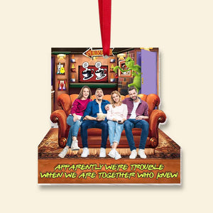 Custom Photo Gift For Friends Ornament 05OHMH260924 - Ornament - GoDuckee