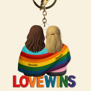 LGBT Keychain - Personalized Gifts For Couple 04toqn220525 - Keychains - GoDuckee