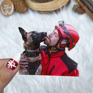 Custom Photo Gifts for Firefighter Ornament 183acvp140924 - Ornament - GoDuckee