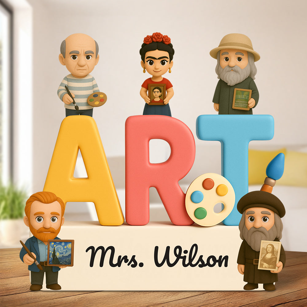 Art Teacher Acrylic Plaque Personalized Gifts For Teacher 04NADT070525 - Shaped Plaques - GoDuckee