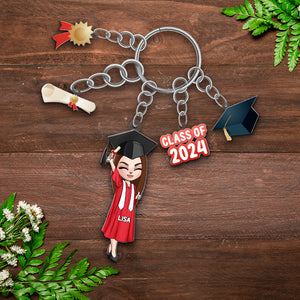 Personalized Gifts For Graduation Keychain 02OHMH140624HH - Keychains - GoDuckee