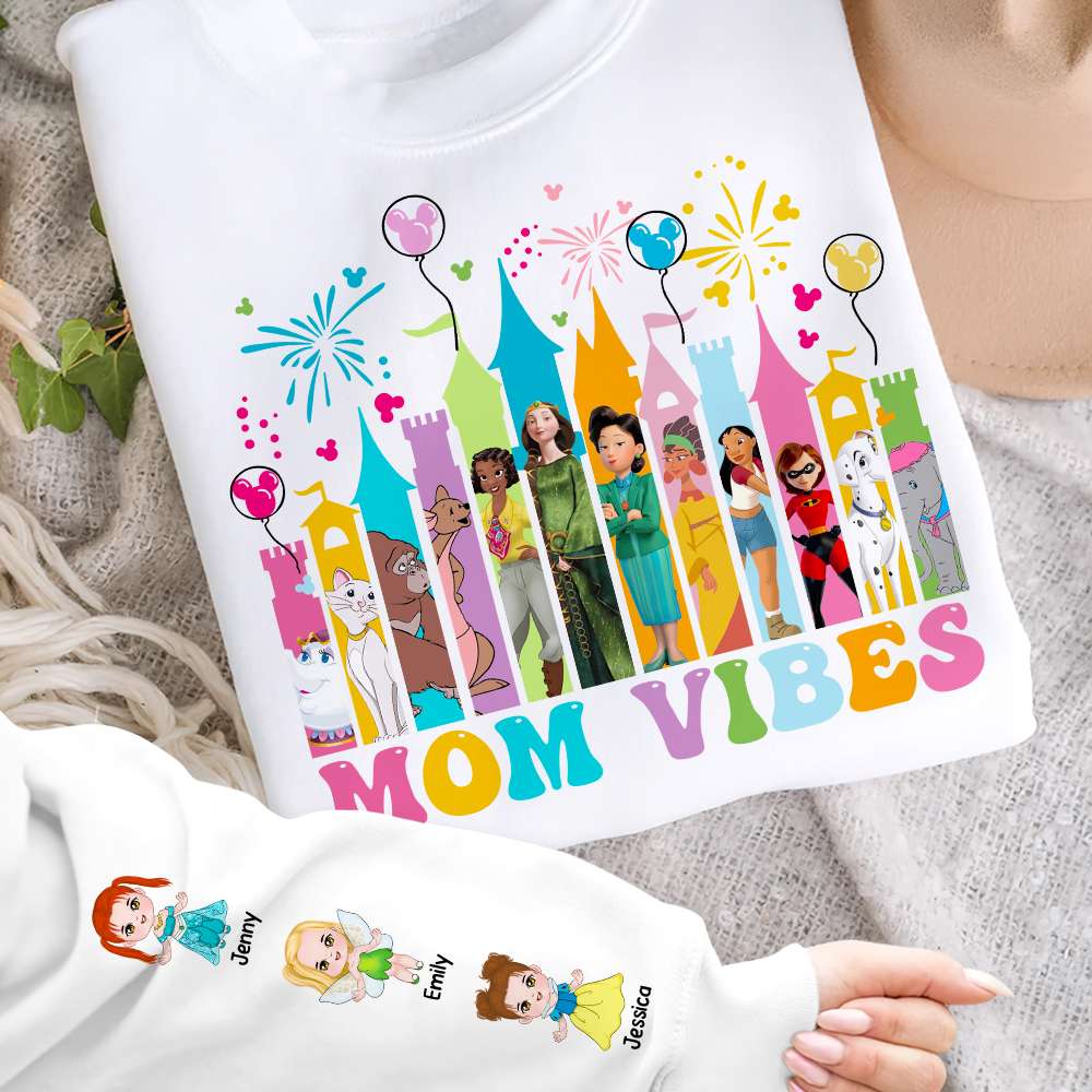 Personalized Gifts For Mom Shirt Mom Vibes 02NADT120325HA - AOP Products - GoDuckee