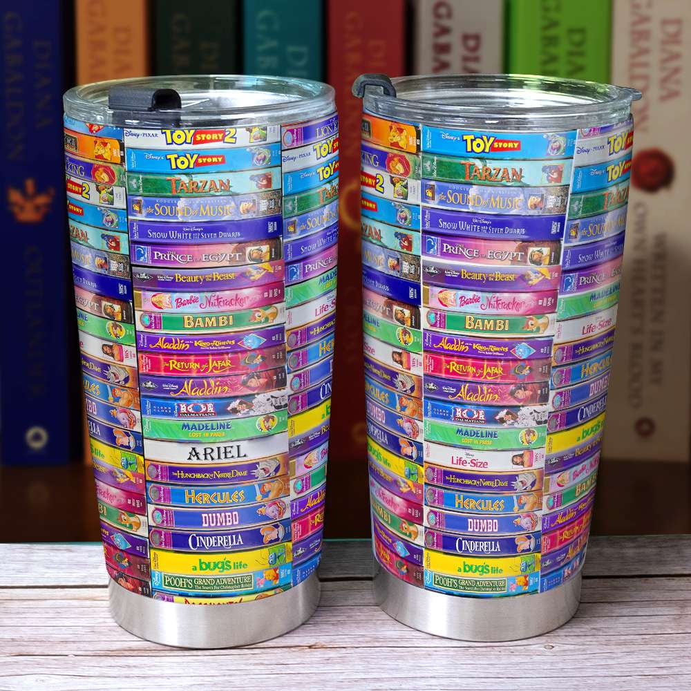 Personalized Gift For Movie Lovers Tumbler Video Tape Collection 02OHLU220125 - Tumbler Cup - GoDuckee