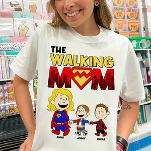 Personalized Gifts For Mom Shirt 02ohtn210325pa The Walking Mom - Shirts - GoDuckee