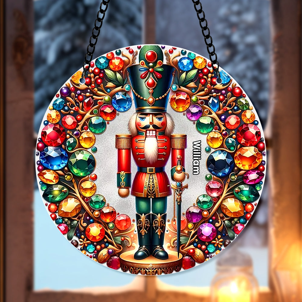 Personalized Colorful Nutcracker Suncatcher Ornament 65ACQN290824 - Ornament - GoDuckee