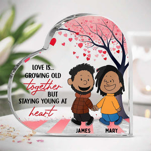 Personalized Gifts For Couple Heart Plaque 01TODT231224DA - Shaped Plaques - GoDuckee