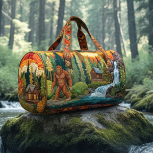 Bigfoot Quilted Duffle Bag - Personalized Gifts For Camping Lovers 06toqn191225 - Quilted Duffle Bag - GoDuckee