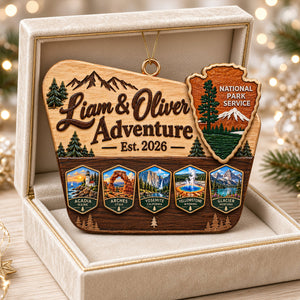 Couple National Park Travel Christmas Ornament - Personalized Gifts For Couple 02nadt250926