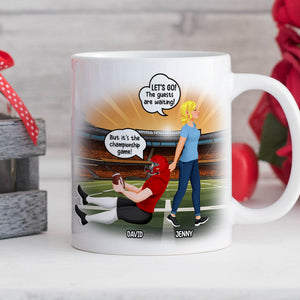 Personalized Gifts For Couple American Football Coffee Mug 05totn121224pa - Coffee Mug - GoDuckee