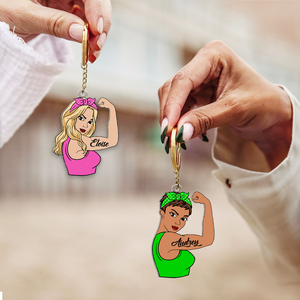 Personalized Gifts For Strong Girl Keychain 04QHHU230125TM - Keychains - GoDuckee