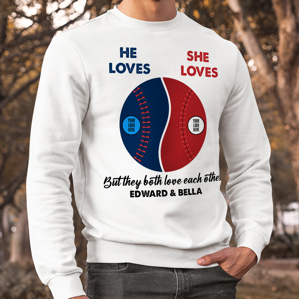 Just A Mom In Love With Her- Personalized Shirt- Gift For Mom-Baseball -  GoDuckee