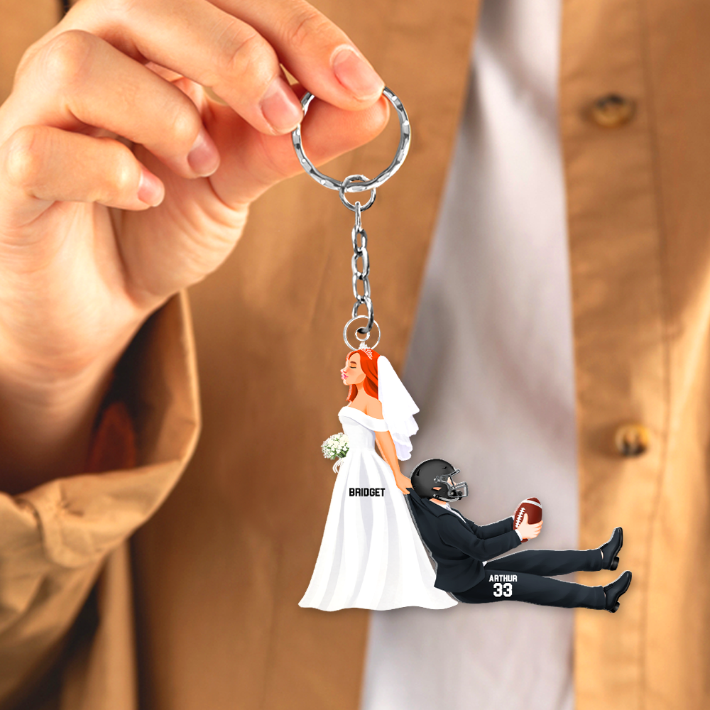 Personalized Gifts For American Football Lover Keychain 05QHHU110125PA - Keychains - GoDuckee