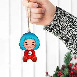 Personalized Christmas Gifts Cute Chibi Girl Acrylic Ornament 04QHHU301124 - Ornament - GoDuckee