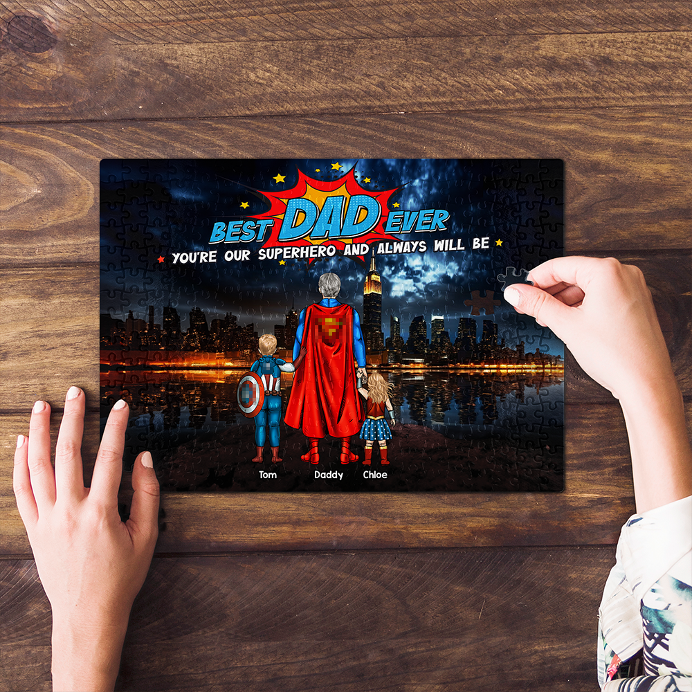 Best Dad Jigsaw Puzzle 03achu050425pa - Personalized Gifts For Dad - Jigsaw Puzzles - GoDuckee