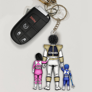 Power Dad Keychain Personalized Gifts For Dad 03QHHU070525HH - Keychains - GoDuckee
