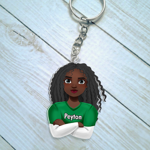 Personalized Gifts For Football Lover Keychain 033QHHU200125HG - Keychains - GoDuckee