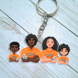 Personalized Gifts For Family Keychain Golf Family 052QHHU200125PA - Keychains - GoDuckee