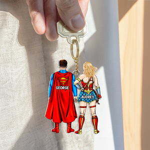 Personalized Gifts For Couple Keychain 02qhhu100125pa - Keychains - GoDuckee