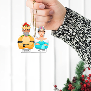 Personalized Gift For Couple Christmas Ornament 031QHHU301124PA - Ornament - GoDuckee