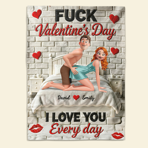 Naughty Couple Blanket - Personalized Gifts For Couples 01ohqn280126 - Blanket - GoDuckee