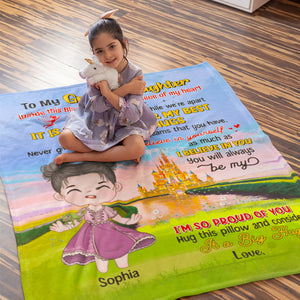 Gift For Kid, Personalized Princess - Prince Blanket 03HUTN080823HA - Blanket - GoDuckee