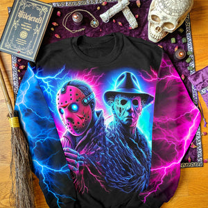 Spooky Gifts For Horror Fans Shirt 05hutn040924 Halloween Horror Movie Characters - AOP Products - GoDuckee